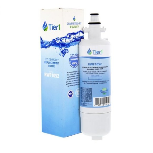 Tier1 RWF1052 LG Kenmore Refrigerator Water Filter Replacement 2 Pack - Picture 3 of 7